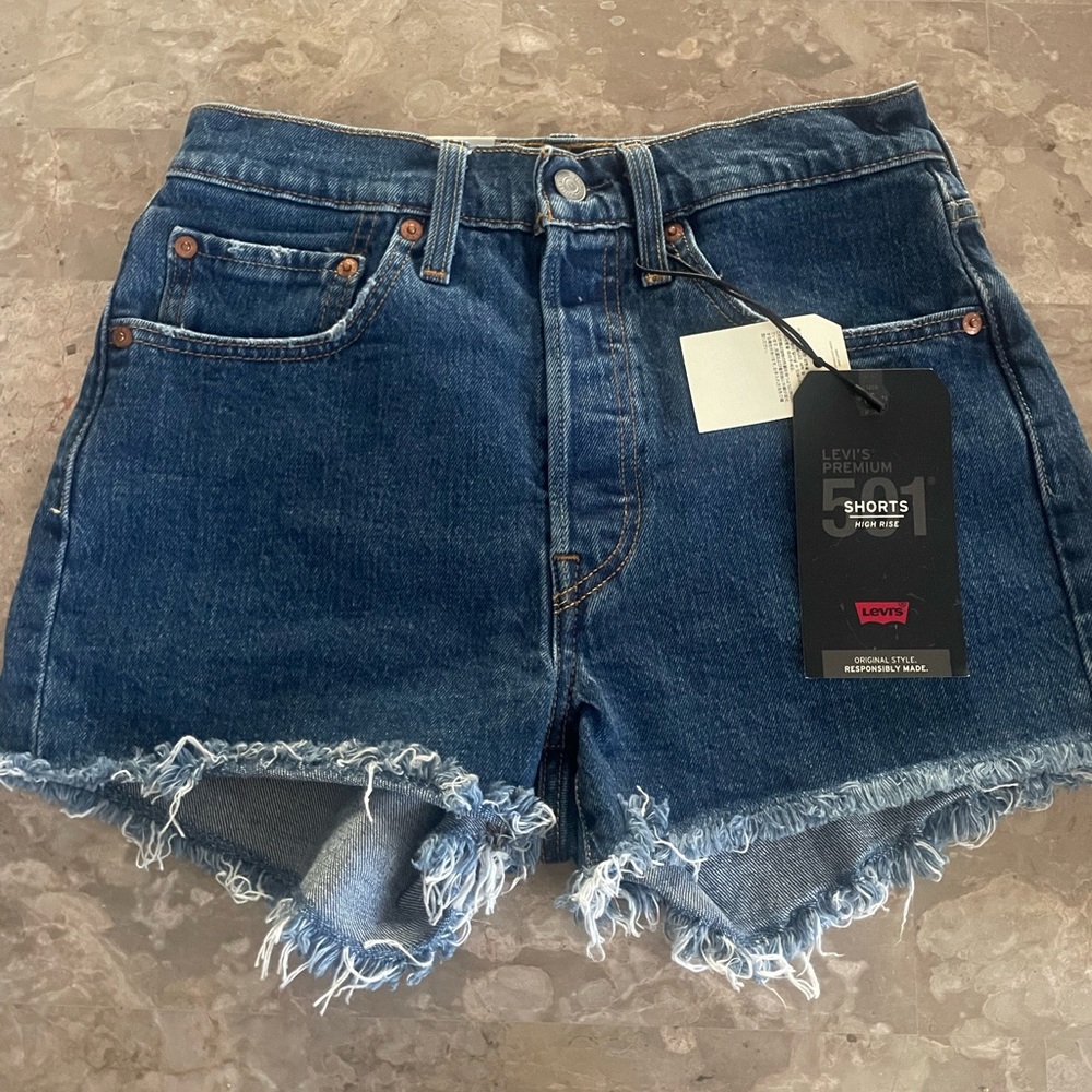Levi’s 501 high rise shorts from urban outfitters